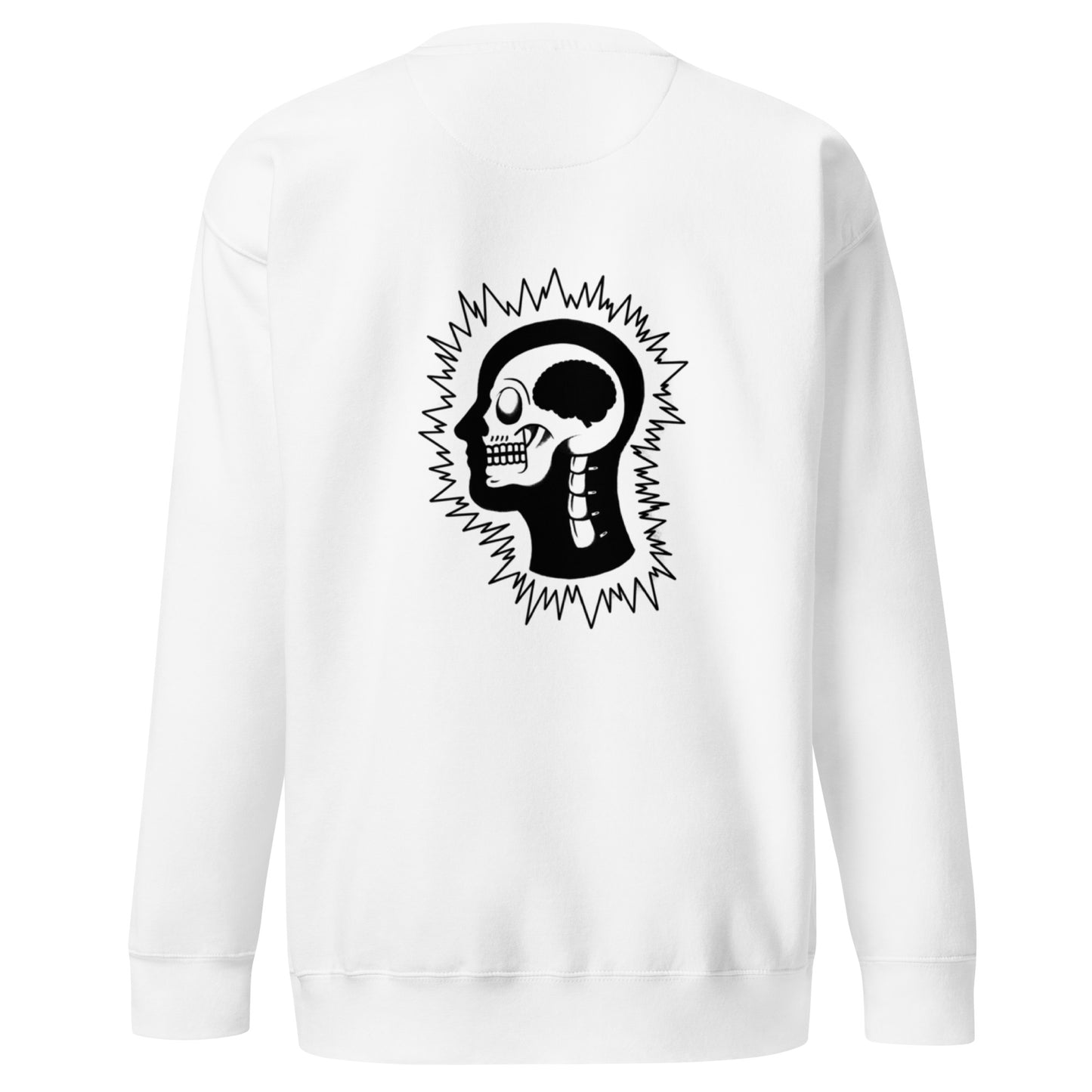 Gradient White classic jumper