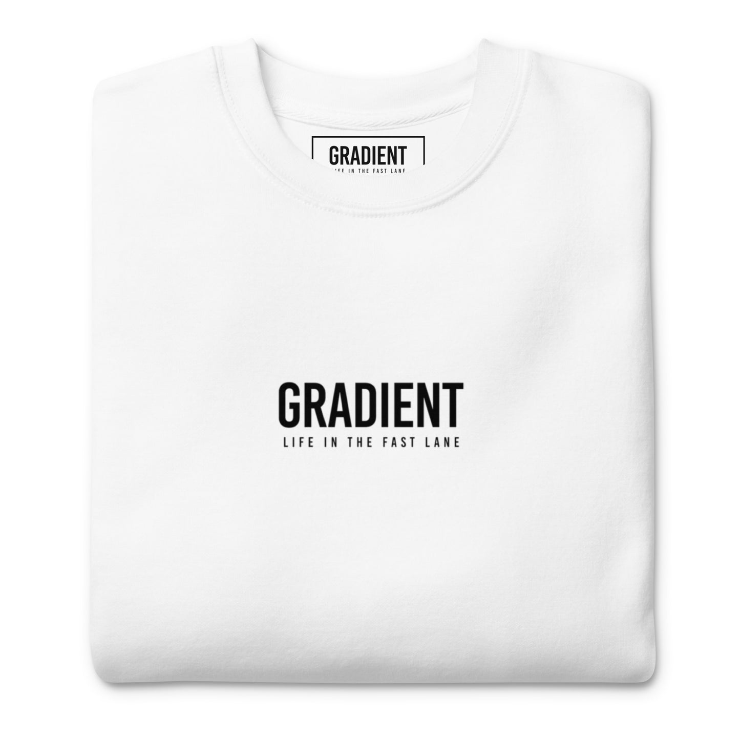 Gradient White classic jumper