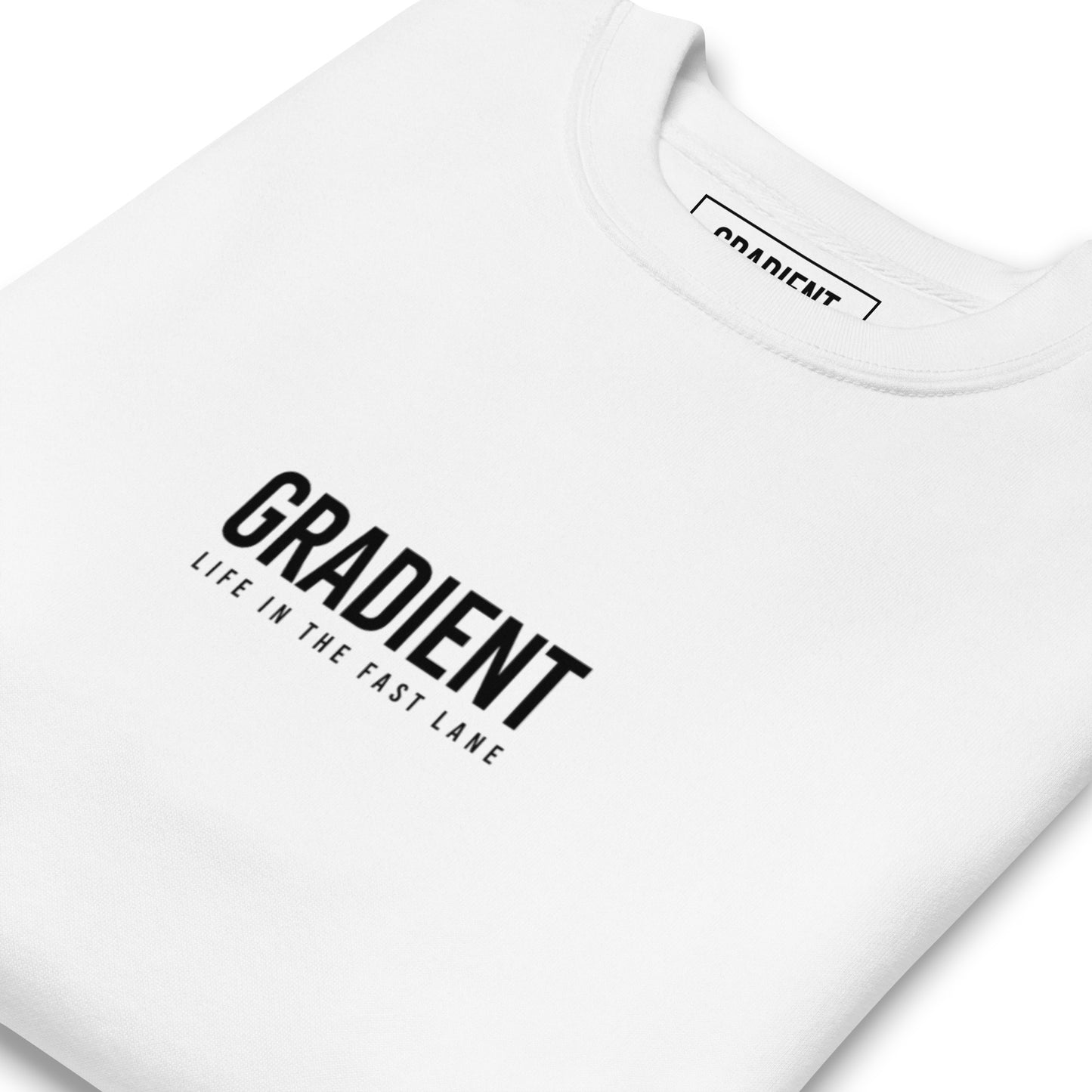 Gradient White classic jumper